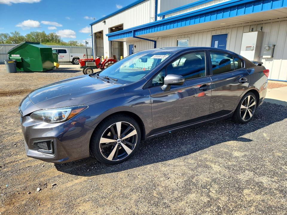 2018 Subaru Impreza VIN 4S3GKAL67J1603246 COPART salvage auction — HAIL, Wi - Certificate Of Title, sold $8,000 on 2026-07-14 (photo 1)