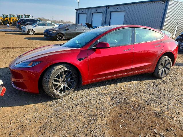 2025 Tesla Model 3 VIN 5YJ3E1EA1SF068267 COPART salvage auction — FRONT END, Md - Cert Of Salvage > 75% Damage, sold $5,500 on 2026-07-24 (photo 1)