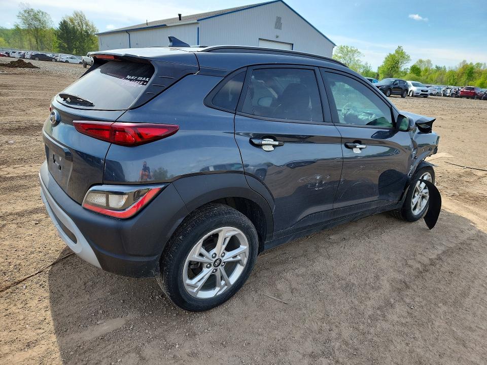2022 Hyundai Kona VIN KM8K62AB2NU803861 COPART salvage auction — FRONT END, Oh - Cert Of Title-Salvage, sold $2,300 on 2026-07-09 (photo 3)
