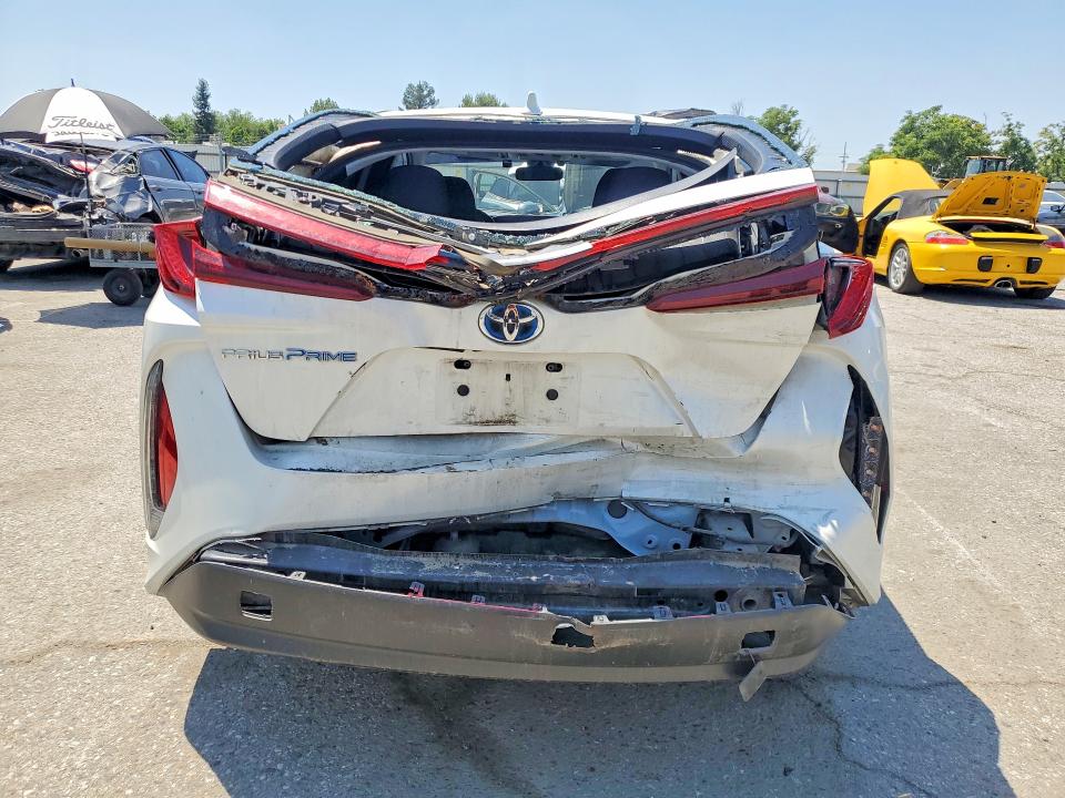 2020 Toyota Prius prime VIN JTDKARFP3L3132090 COPART salvage auction — REAR END, CA - SALVAGE CERTIFICATE, sold $5,400 on 2026-07-10 (photo 6)