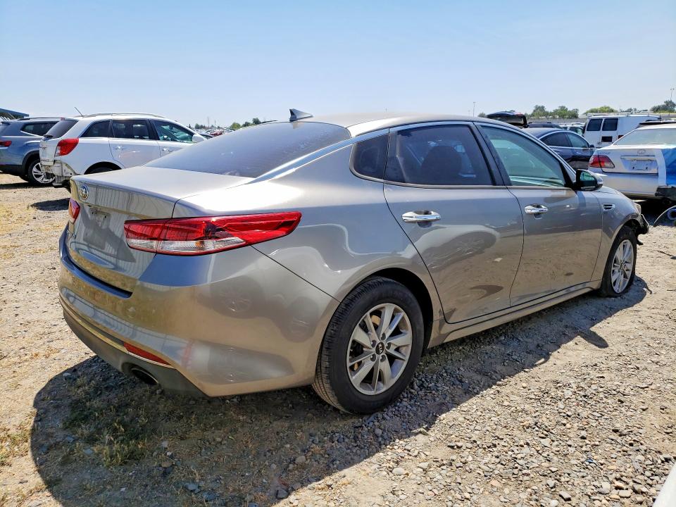 2018 Kia Optima VIN 5XXGT4L30JG187274 COPART salvage auction — VANDALISM, Ca - Salvage Certificate, sold $1,200 on 2026-07-16 (photo 3)