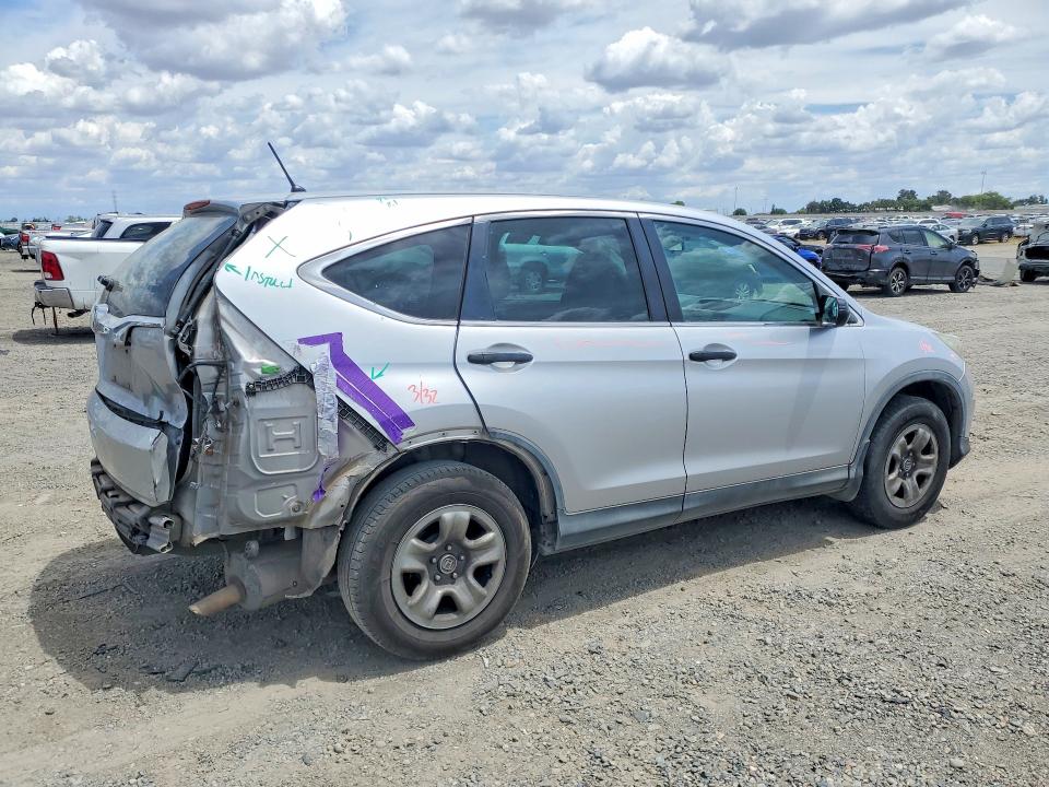 2016 Honda Cr-v VIN 3CZRM3H34GG707727 COPART salvage auction — REAR END, Ca - Salvage Certificate, sold $2,850 on 2026-07-02 (photo 3)