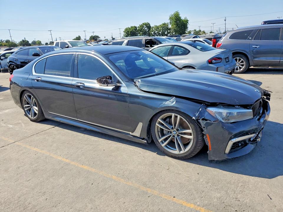 2019 BMW 7 series VIN WBA7E4C51KGV28667 COPART salvage auction — FRONT END, Ca - Salvage Certificate, sold $8,000 on 2026-07-16 (photo 4)