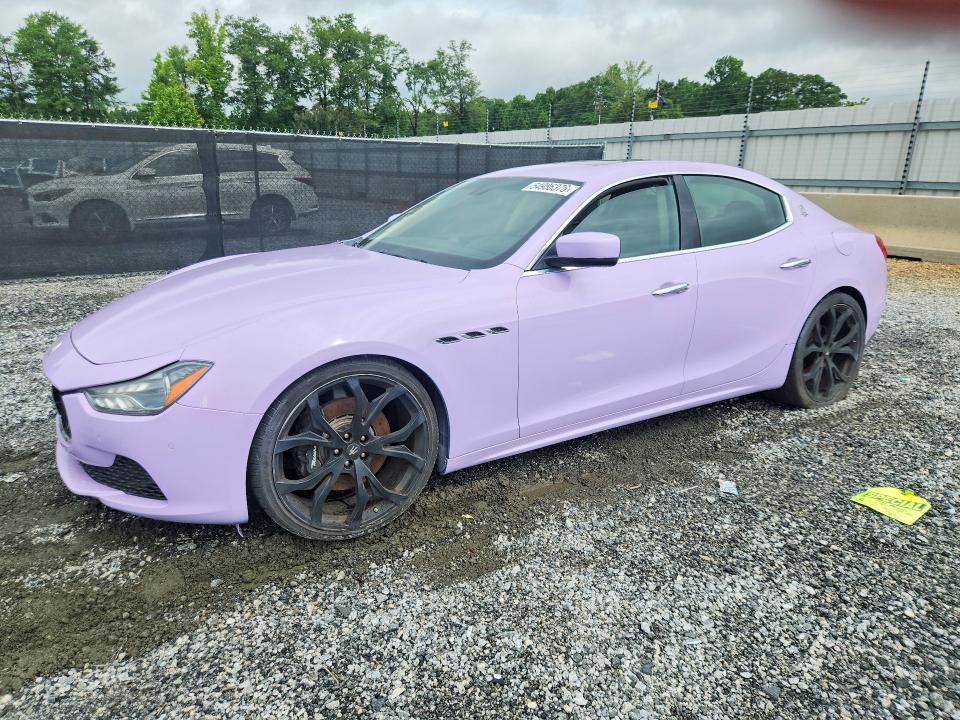 2014 Maserati Ghibli VIN ZAM57RTA3E1087772 COPART salvage auction — NORMAL WEAR, AZ - CERTIFICATE OF TITLE, sold $1,700 on 2026-07-22 (photo 1)