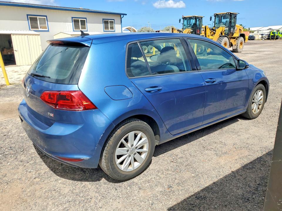 2016 Volkswagen Golf VIN 3VW217AUXGM020857 COPART salvage auction — WATER/FLOOD, Hi - Certificate Of Title, sold $2,900 on 2026-07-27 (photo 3)