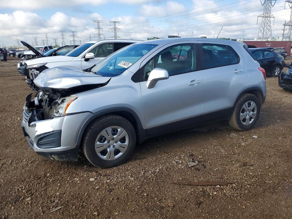 2016 Chevrolet Trax VIN KL7CJKSB9GB635735 COPART salvage auction — FRONT END, Il - Salvage Certificate, sold $475 on 2026-07-21 (photo 1)
