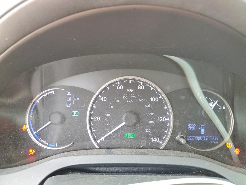 2014 Lexus Ct VIN JTHKD5BH7E2201305 COPART salvage auction — REAR END, Tx - Salvage Vehicle Title, sold $2,400 on 2026-07-07 (photo 9)
