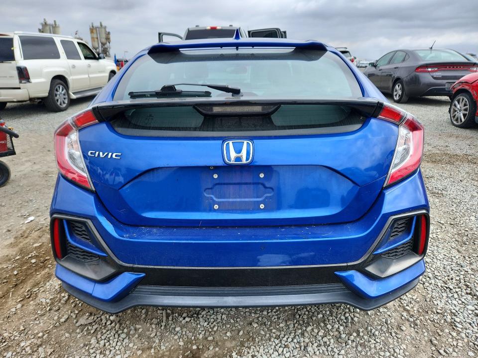 2020 Honda Civic VIN SHHFK7H33LU210642 COPART salvage auction — FRONT END, Ca - Salvage Certificate, sold $3,300 on 2026-07-17 (photo 6)