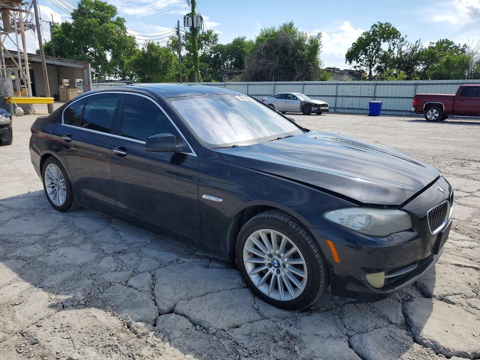 2013 BMW 5 series VIN WBAFR7C54DC819742 COPART salvage auction — NORMAL WEAR, TX - CERTIFICATE OF TITLE, sold $1,250 on 2026-07-02 (photo 4)
