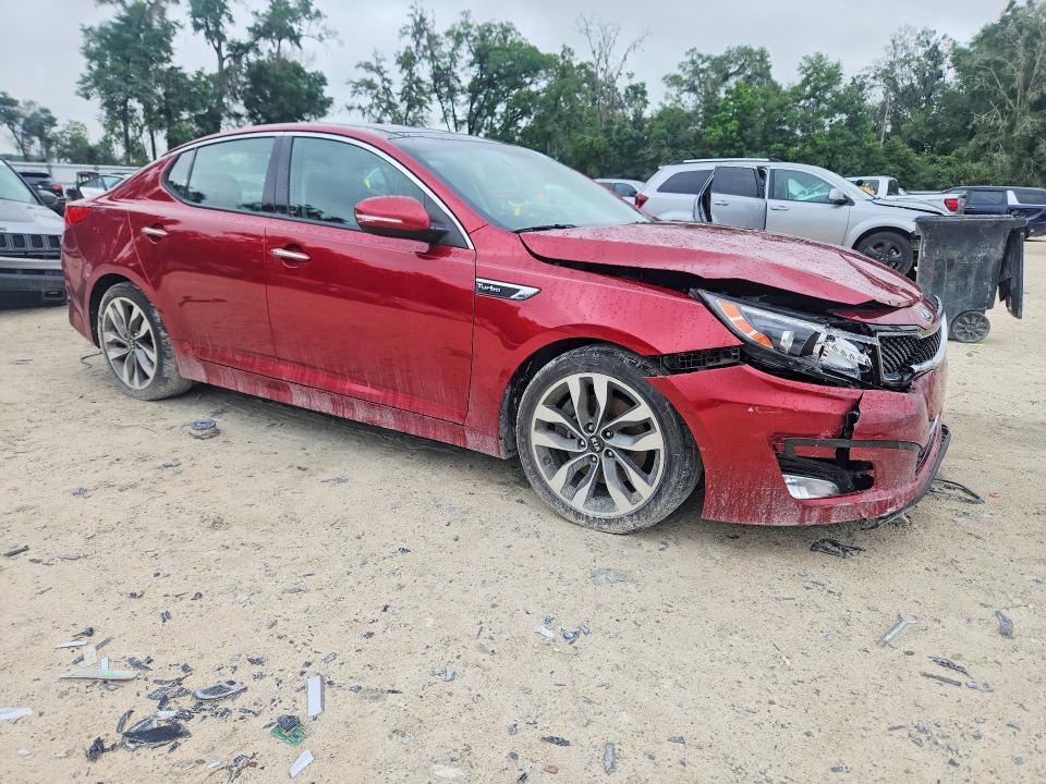 2014 Kia VIN 5XXGR4A63EG268402 COPART salvage auction — FRONT END, Fl - Cert Of Title Slvg Rebuildable, sold $1,250 on 2026-07-07 (photo 4)
