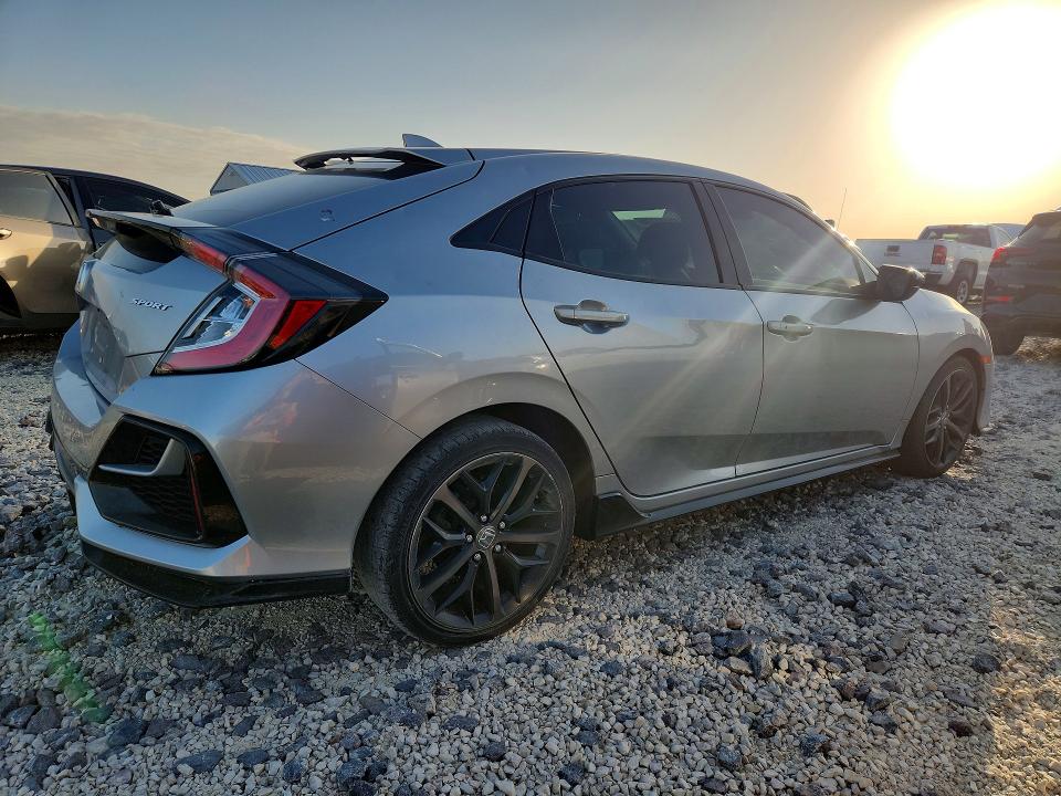 2021 Honda Civic VIN SHHFK7H47MU227356 COPART salvage auction — HAIL, Mo - Certificate Of Title, sold $12,700 on 2026-07-13 (photo 3)