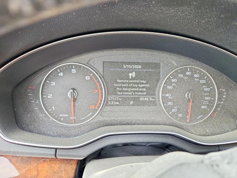 2018 Audi Q5 VIN WA1ANAFY0J2095846 COPART salvage auction — FRONT END, Tx - Salvage Vehicle Title, sold $2,500 on 2026-07-29 (photo 9)