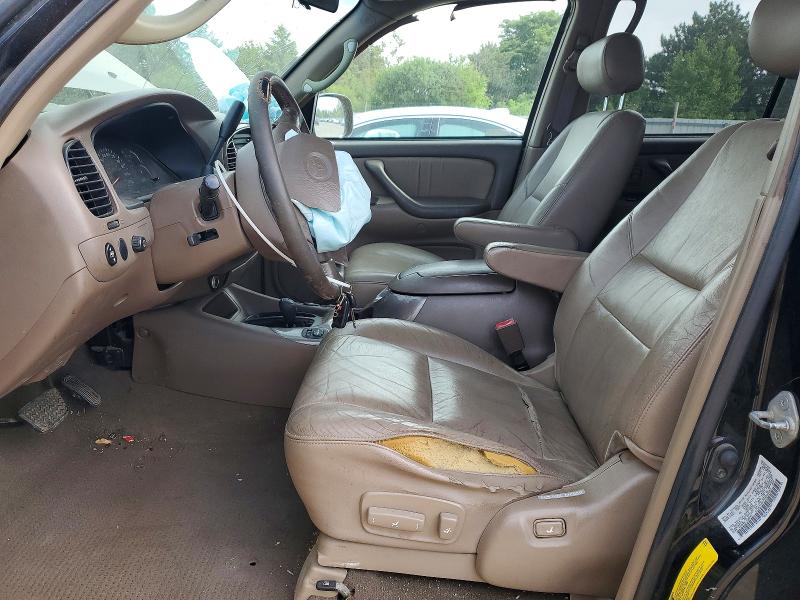 2002 Toyota Sequoia VIN 5TDBT48A72S059583 COPART salvage auction — FRONT END, Il - Salvage Certificate, sold $300 on 2026-07-28 (photo 7)