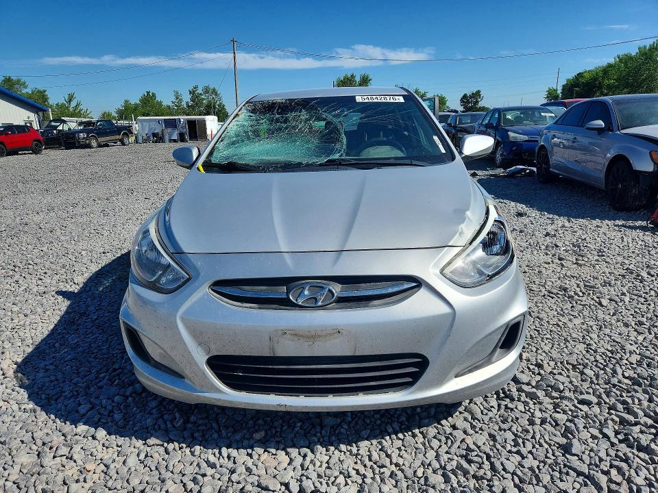 2016 Hyundai Accent VIN KMHCT5AE5GU256046 COPART salvage auction — ROOF, Il - Salvage Certificate, sold $900 on 2026-07-27 (photo 5)