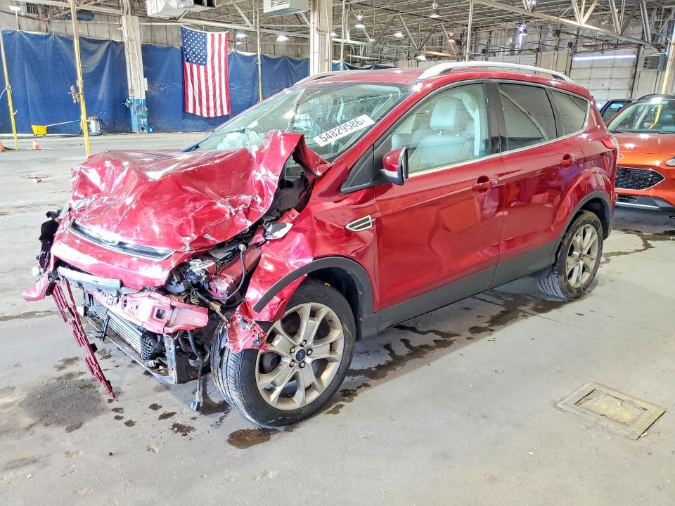2014 Ford Escape VIN 1FMCU0JX6EUC19604 COPART salvage auction — FRONT END, Mi - Certificate Of Title, sold $525 on 2026-07-02 (photo 1)