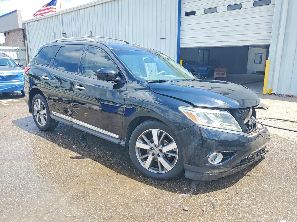 2015 Nissan Pathfinder VIN 5N1AR2MN9FC602653 COPART salvage auction — FRONT END, Al - Cert Of Title-Salvage Title, sold $775 on 2026-07-09 (photo 4)
