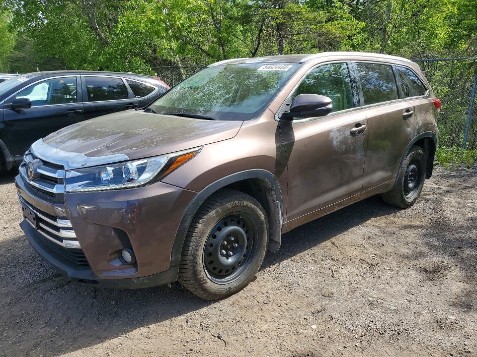 2017 Toyota Highlander VIN 5TDJZRFH6HS442110 COPART salvage auction — SIDE, ON - PERMIT NO BRAND - UNFIT, sold $14,200 on 2026-07-14 (photo 1)