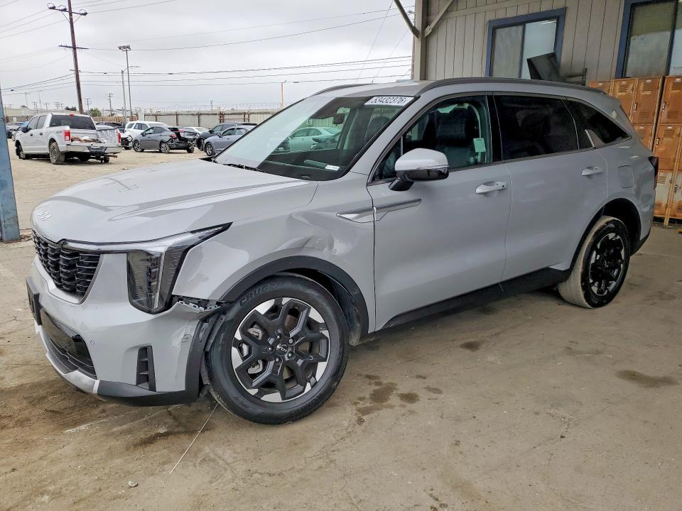 2025 Kia Sorento VIN 5XYRLDJC0SG390738 COPART salvage auction — FRONT END, Ca - Salvage Certificate, sold $14,500 on 2026-07-13 (photo 1)