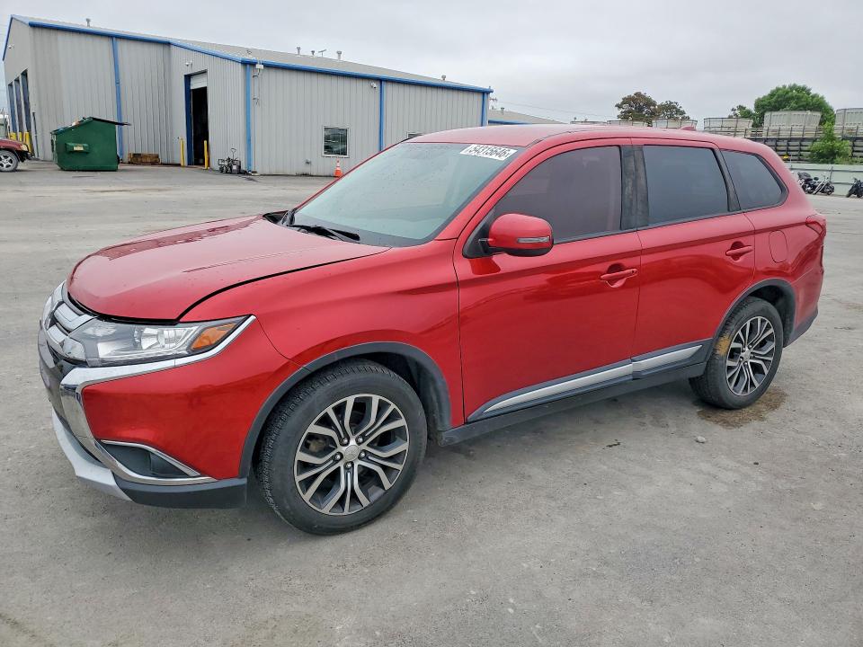 2018 Mitsubishi Outlander VIN JA4AZ3A33JZ037216 COPART salvage auction — HAIL, Ok - Cert Of Title-Salvage, sold $3,200 on 2026-07-08 (photo 1)