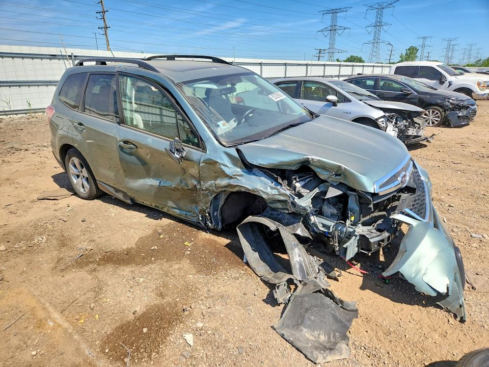 2015 Subaru Forester VIN JF2SJADC5FH451761 COPART salvage auction — FRONT END, Il - Salvage Certificate, sold $1,400 on 2026-07-09 (photo 4)