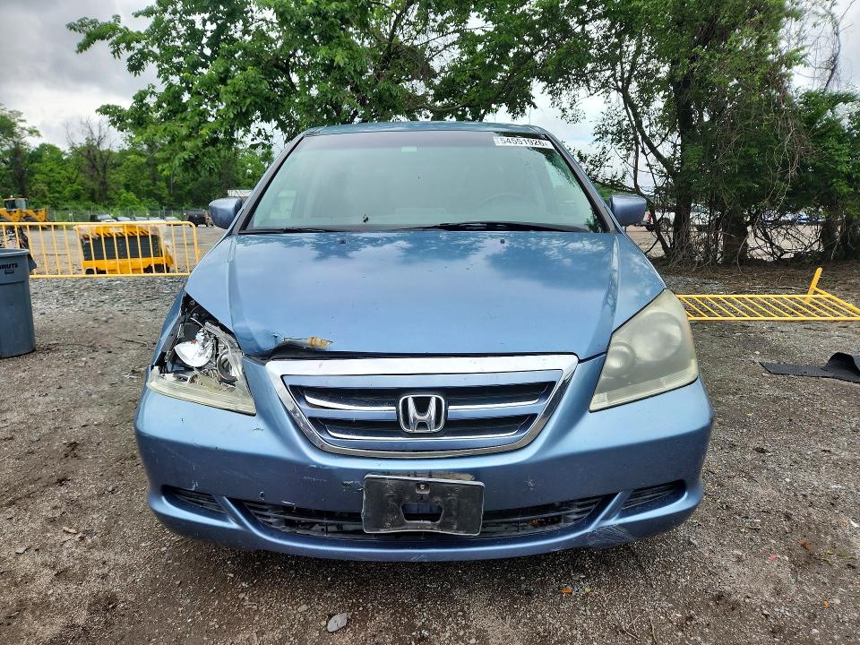 2007 Honda Odyssey VIN 5FNRL38487B005255 COPART salvage auction — FRONT END, MD - CERT OF SALVAGE > 75% DAMAGE, sold $500 on 2026-07-09 (photo 5)