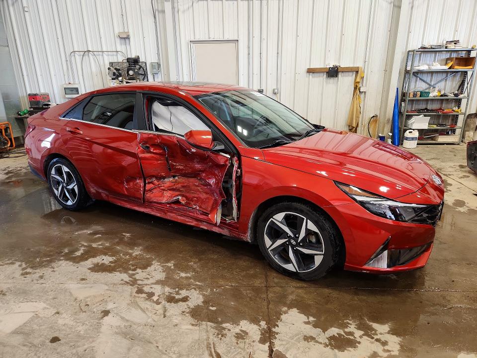 2021 Hyundai Elantra VIN KMHLP4AG4MU071322 COPART salvage auction — SIDE, Wi - Junked Vehicle Bill Of Sale, sold $4,200 on 2026-07-27 (photo 4)