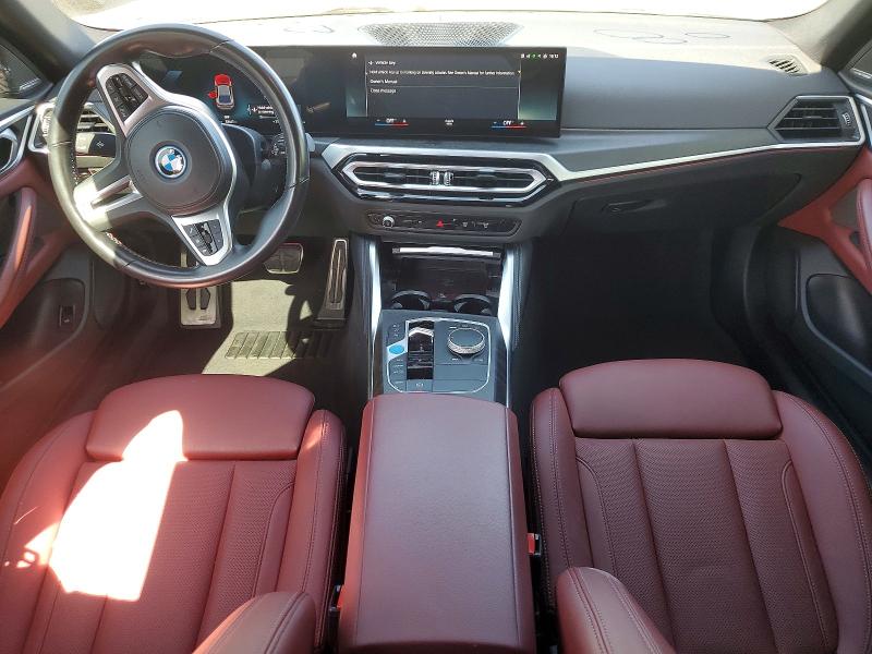 2023 BMW I4 VIN WBY33AW08PFR39954 COPART salvage auction — FRONT END, Ca - Salvage Certificate, sold $19,600 on 2026-07-02 (photo 8)