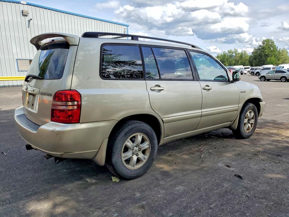2002 Toyota Highlander VIN JTEHF21A920069515 COPART salvage auction — FRONT END, Or - Salvage Title Certificate, sold $600 on 2026-07-29 (photo 3)