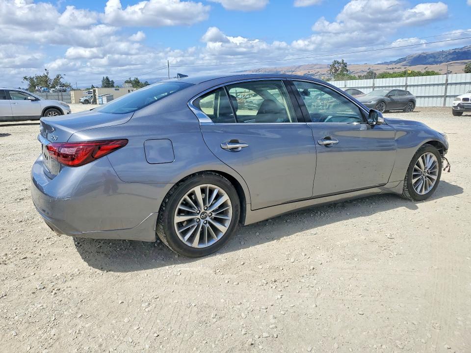 2022 Infiniti Q50 VIN JN1EV7BP6NM310201 COPART salvage auction — FRONT END, Ca - Salvage Certificate, sold $5,700 on 2026-07-14 (photo 3)