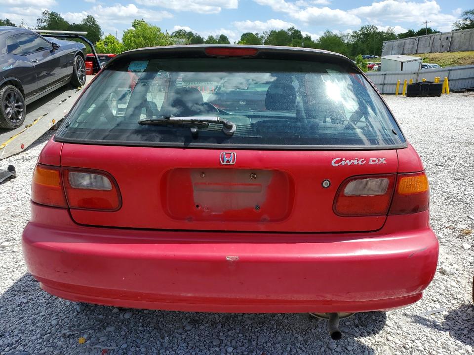 1994 Honda Civic VIN 2HGEH2360RH509297 COPART salvage auction — REAR END, Ky - Certificate Of Title, sold $800 on 2026-07-02 (photo 6)