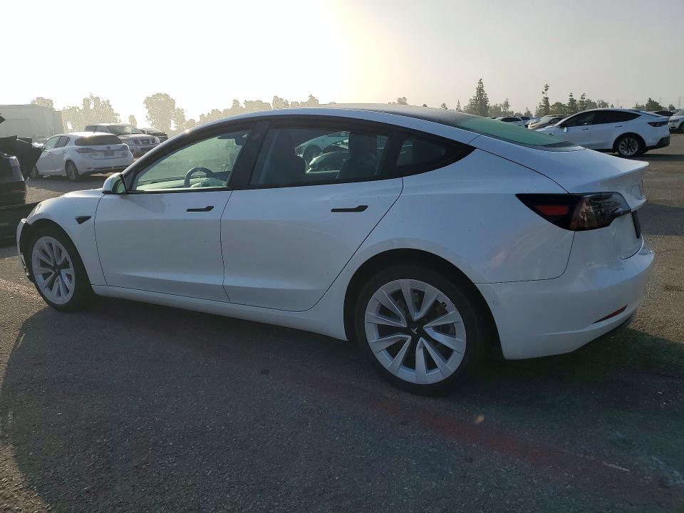 2021 Tesla Model 3 VIN 5YJ3E1EA3MF061467 COPART salvage auction — FRONT END, Ca - Salvage Certificate, sold $5,500 on 2026-07-30 (photo 2)