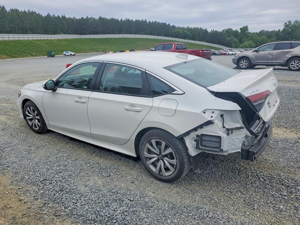 2026 Honda Civic VIN 2HGFE2F25TH558721 COPART salvage auction — REAR END, Nc - Salvage Certificate Of Title, sold $1,300 on 2026-07-30 (photo 2)