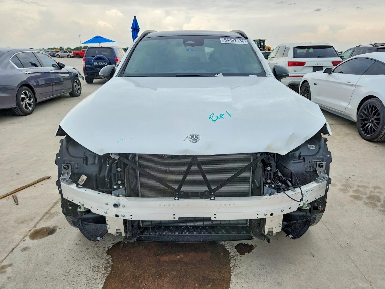 2025 Mercedes-Benz GLC-Class VIN W1NKM4HB0SF291442 COPART salvage auction — Front End, TX - SALVAGE VEHICLE TITLE, sold $24,700 on 2026-07-06 (photo 5)