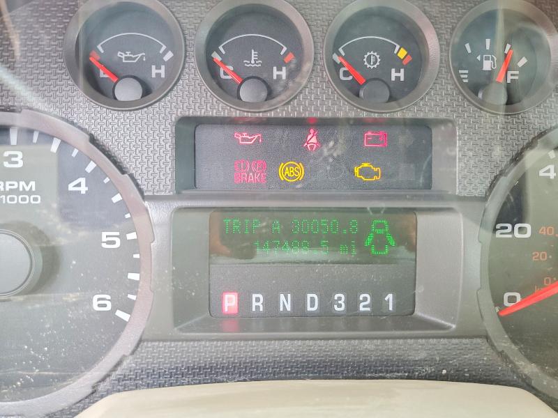 2008 Ford F-350 super duty VIN 1FDWF36588EE43505 COPART salvage auction — FRONT END, TX - SALVAGE VEHICLE TITLE, sold $1,700 on 2026-07-09 (photo 9)