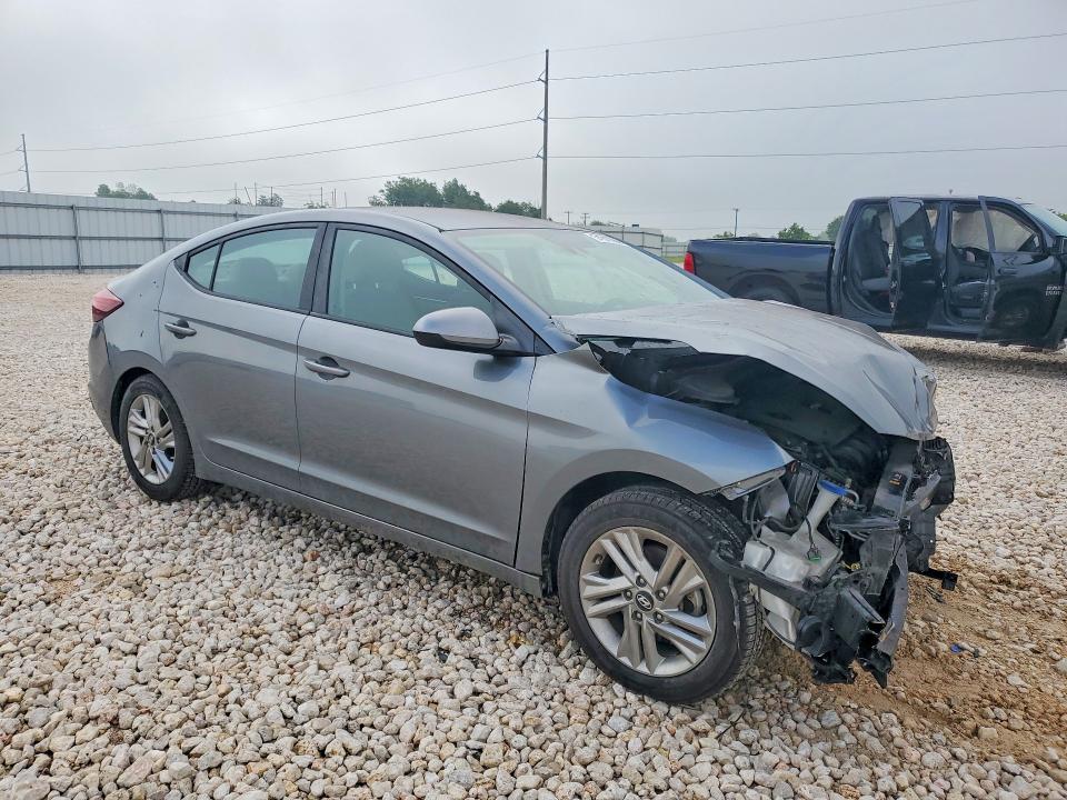 2019 Hyundai Elantra VIN KMHD84LF6KU762452 COPART salvage auction — FRONT END, TX - SALVAGE VEHICLE TITLE (P), sold $725 on 2026-07-02 (photo 4)
