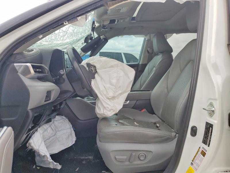 2020 Toyota Highlander VIN 5TDYZRAH9LS023988 COPART salvage auction — FRONT END, TX - SALVAGE VEHICLE TITLE (P), sold $225 on 2026-07-24 (photo 7)