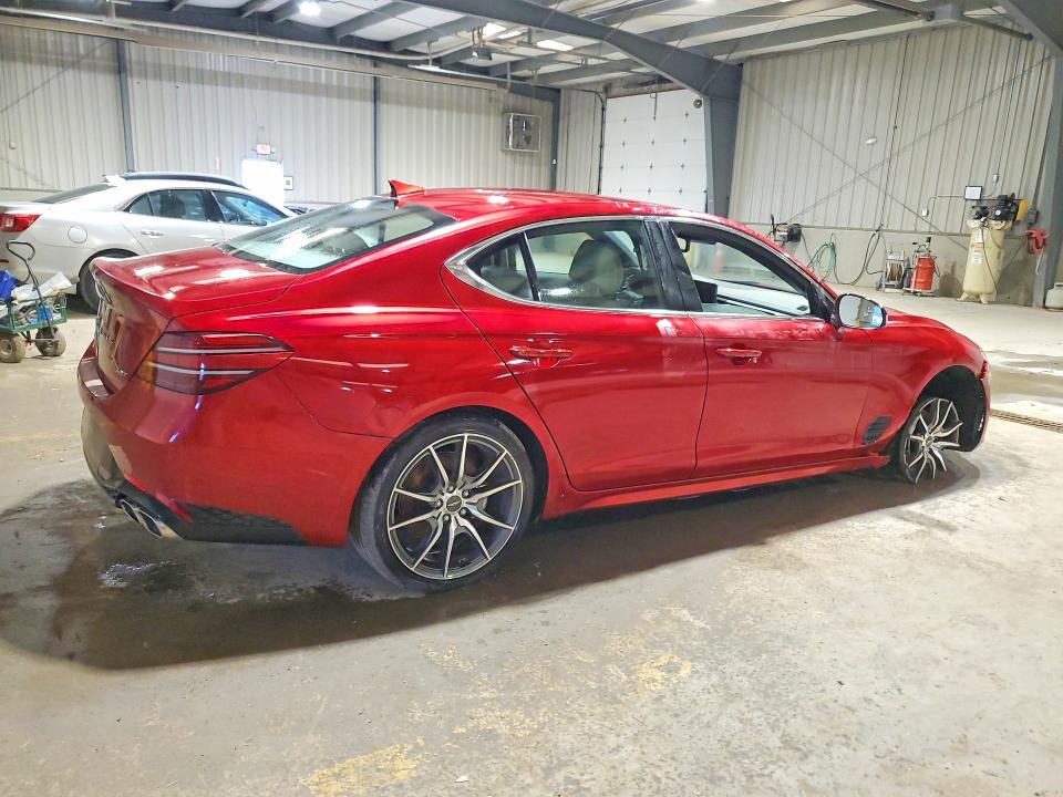 2023 Genesis G70 VIN KMTG34TA4PU132118 COPART salvage auction — FRONT END, Tn - Non-Repairable Certificate, sold $8,900 on 2026-07-21 (photo 3)