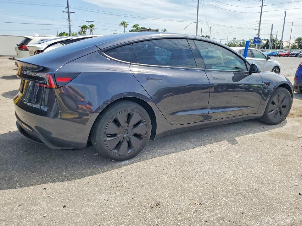 2024 Tesla Model 3 VIN 5YJ3E1EA1RF758160 COPART salvage auction — SIDE, Fl - Cert Of Title Slvg Rebuildable, sold $11,800 on 2026-07-17 (photo 3)
