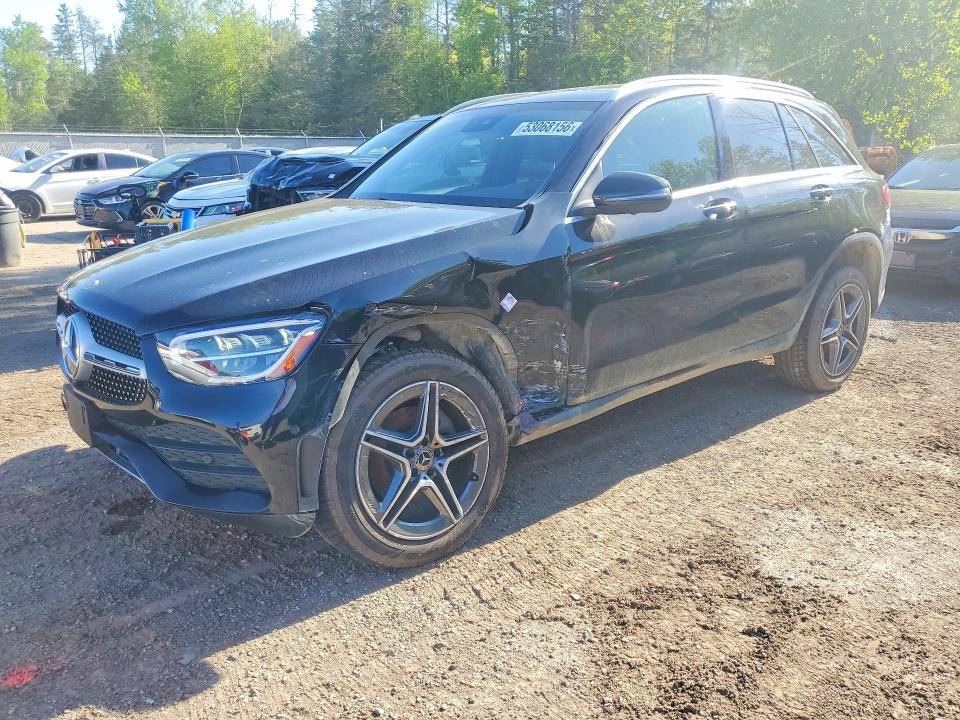2021 Mercedes-benz Glc VIN W1N0G8EB8MV319426 COPART salvage auction — FRONT END, On - Permit Salvage, sold $16,050 on 2026-07-02 (photo 1)