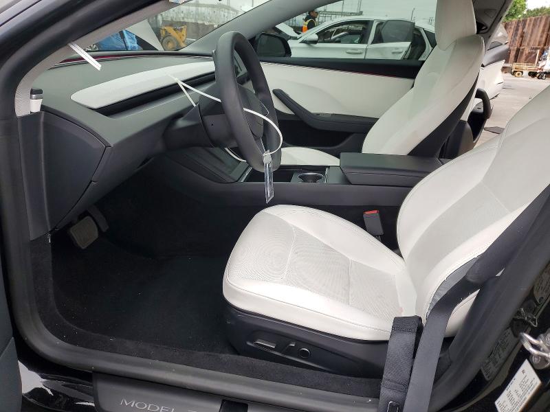 2024 Tesla Model 3 VIN 5YJ3E1EA5RF829909 COPART salvage auction — FRONT END, Ca - Salvage Certificate, sold $15,100 on 2026-07-29 (photo 7)