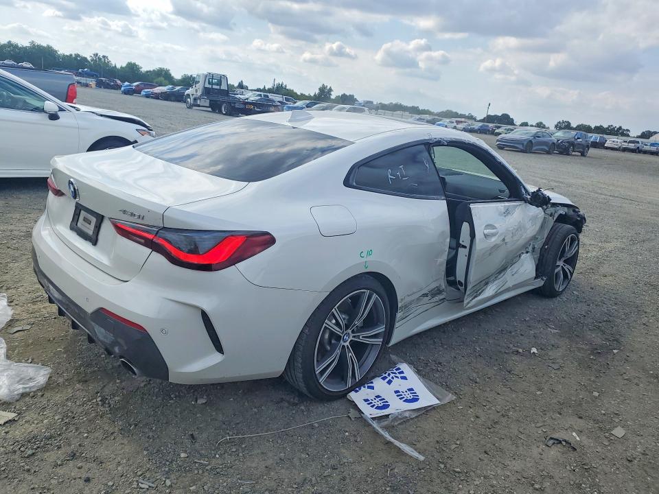 2021 BMW 4er VIN WBA73AP09MCF66907 COPART salvage auction — FRONT END, Ca - Salvage Certificate, sold $10,200 on 2026-07-14 (photo 3)