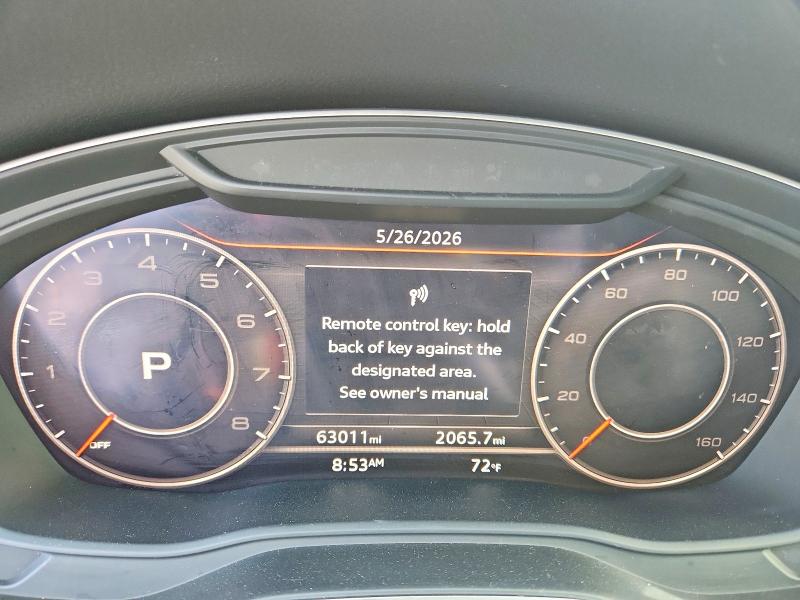 2019 Audi Q5 VIN WA1BNAFY8K2055990 COPART salvage auction — FRONT END, Ut - Salvage Certificate, sold $7,400 on 2026-07-28 (photo 9)