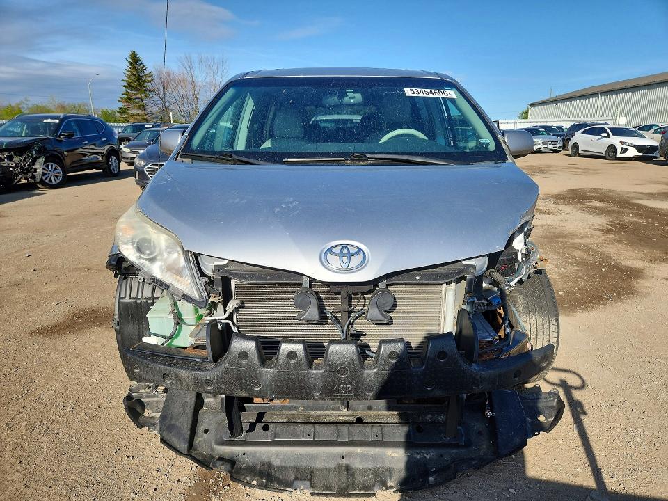 2014 Toyota Sienna VIN 5TDYK3DC5ES466062 COPART salvage auction — FRONT END, On - Permit Salvage, sold $4,400 on 2026-07-14 (photo 5)