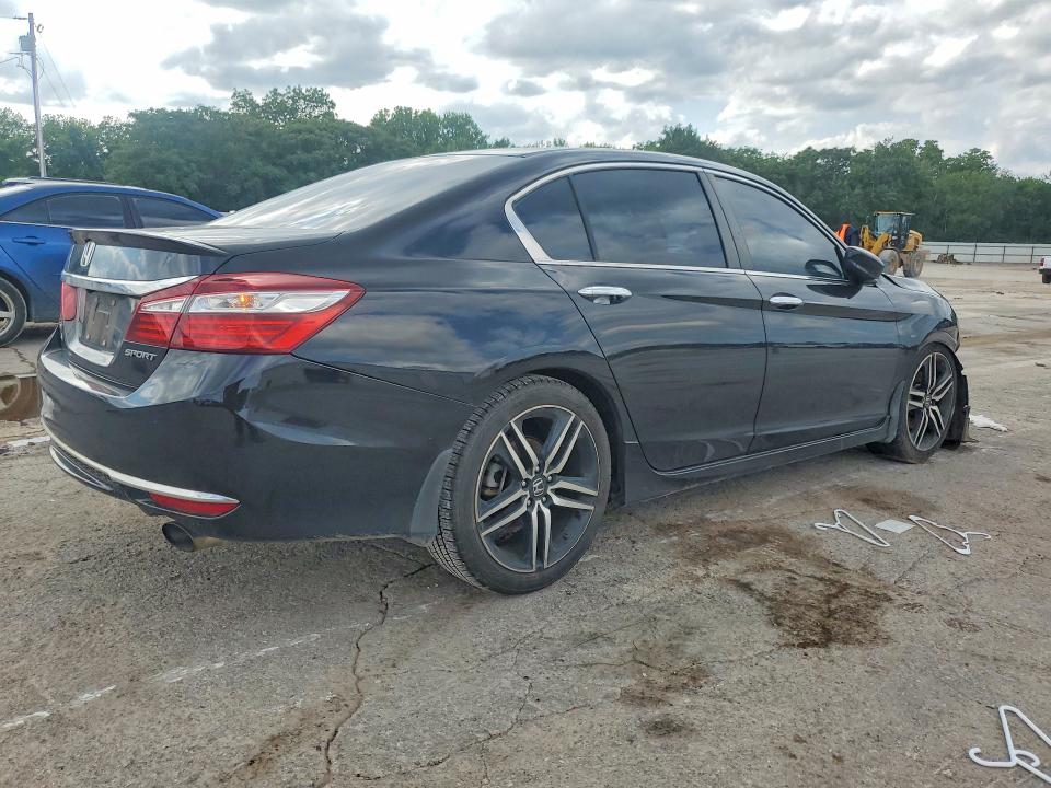 2016 Honda Accord VIN 1HGCR2F58GA025543 COPART salvage auction — HAIL, OK - CERT OF TITLE-SALVAGE, sold $2,200 on 2026-07-09 (photo 3)