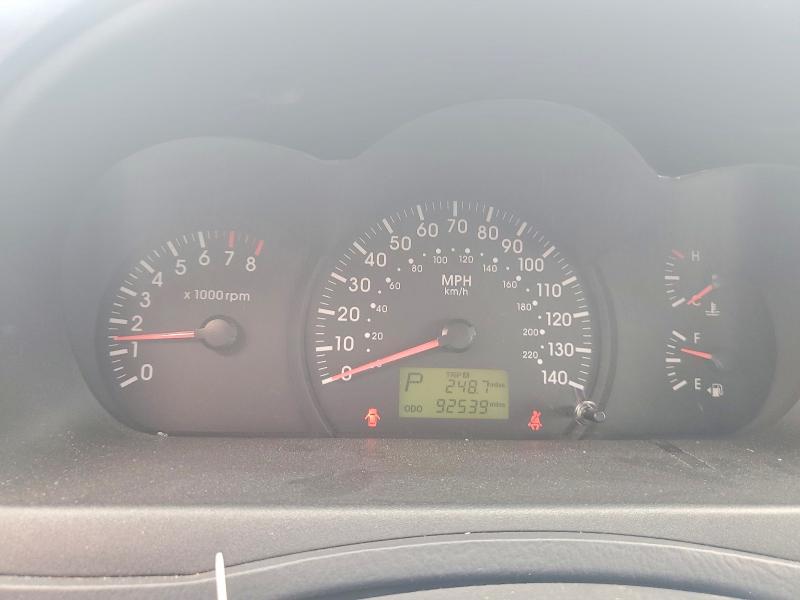 2005 Kia Spectra VIN KNAFE161855117902 COPART salvage auction — ROOF, Ia - Cert Of Title-Salvage Title, sold $475 on 2026-07-06 (photo 9)