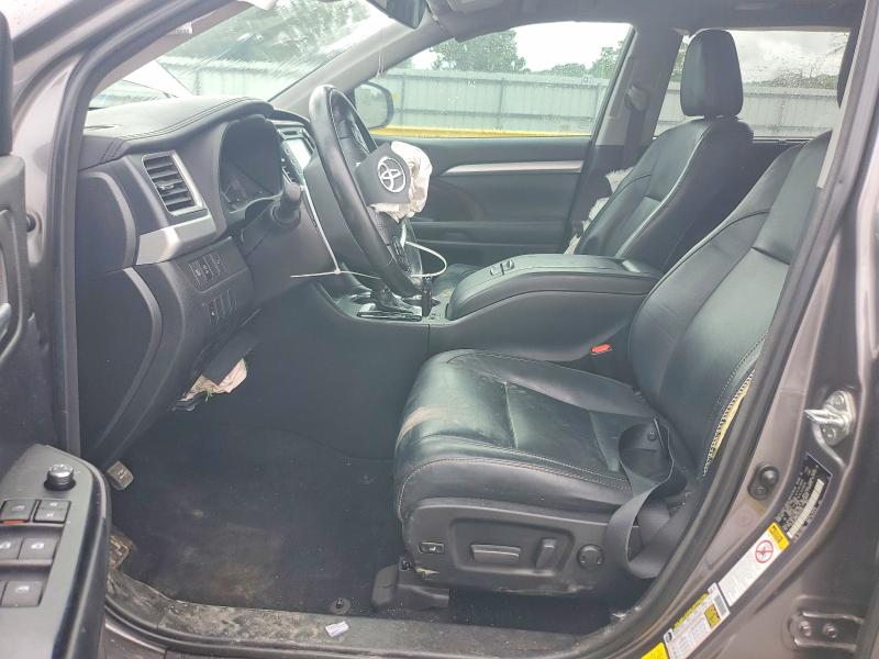 2018 Toyota Highlander VIN 5TDKZRFH0JS532752 COPART salvage auction — FRONT END, Tn - Salvage Certificate, sold $6,300 on 2026-07-27 (photo 7)