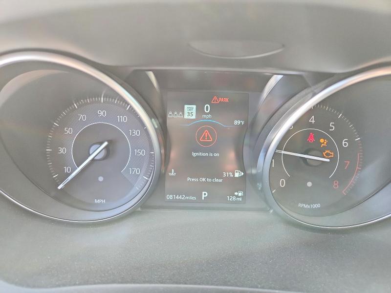 2020 Jaguar VIN SADFK2FX7L1Z79992 COPART salvage auction — FRONT END, Tx - Salvage Vehicle Title, sold $3,350 on 2026-07-21 (photo 9)