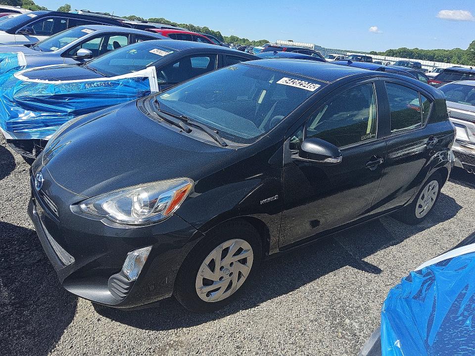 2016 Toyota Prius c VIN JTDKDTB33G1122426 COPART salvage auction — NORMAL WEAR, Ma - Certificate Of Title, sold $4,150 on 2026-07-09 (photo 1)