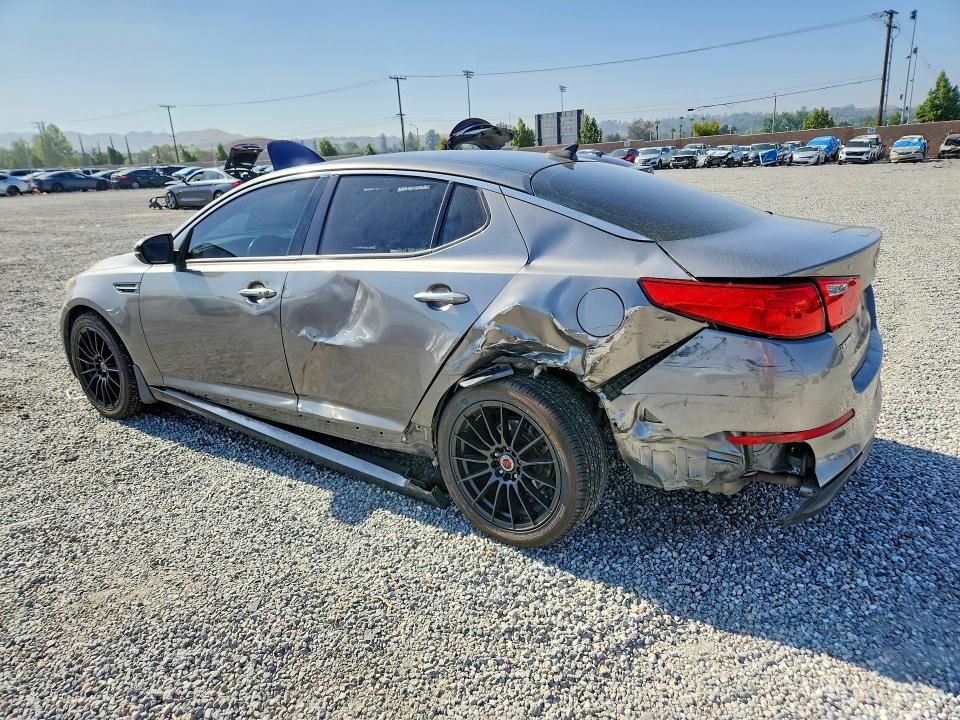 2015 Kia Optima VIN 5XXGN4A70FG361867 COPART salvage auction — REAR END, Ca - Salvage Certificate, sold $1,000 on 2026-07-15 (photo 2)