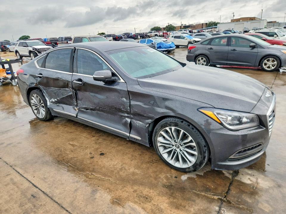 2017 Genesis G80 VIN KMHGN4JE3HU204745 COPART salvage auction — SIDE, Tx - Salvage Vehicle Title, sold $3,100 on 2026-07-16 (photo 4)